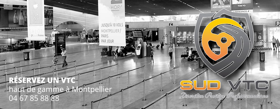 départ de l'aéroport de montpellier